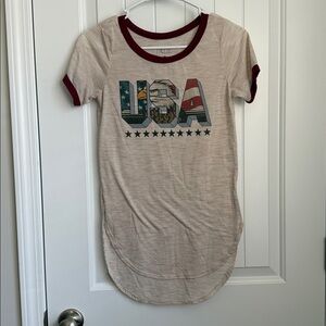 Freeze Cream and Burgundy USA Graphic Tee